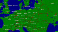 Europa-Mittel Städte + Grenzen 1920x1080